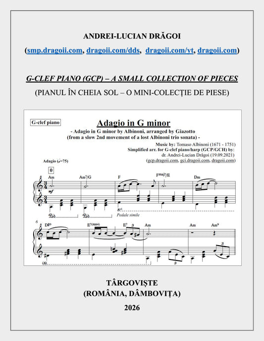 (ebook-pdf) G-clef piano/harp (GCP/GCH) -- a mini-collection of pieces arranged for GCP/GCH for beginners
