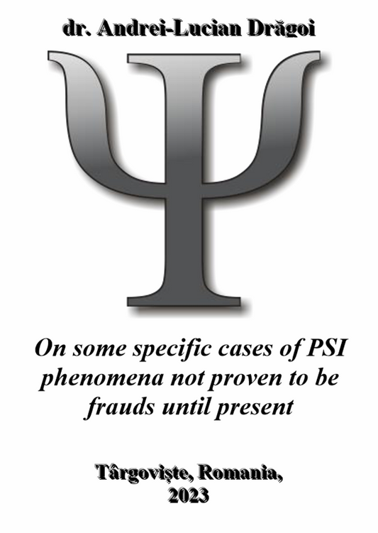 (ebook-pdf) On some specific cases of PSI phenomena not proven to be frauds until present